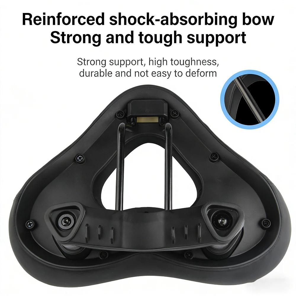 Selle de vélo, absorption des chocs hautement élastique