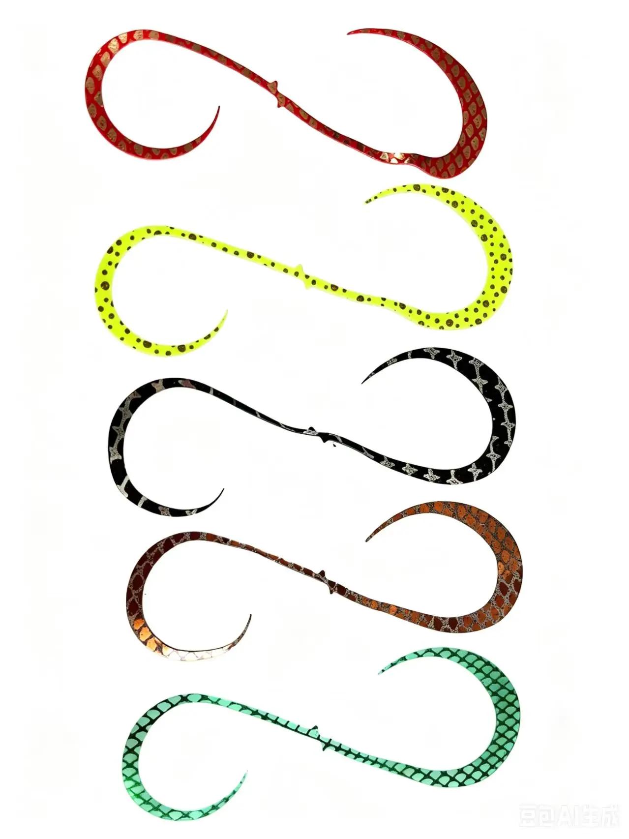 Lot de 100 leurres en silicone pour calamars