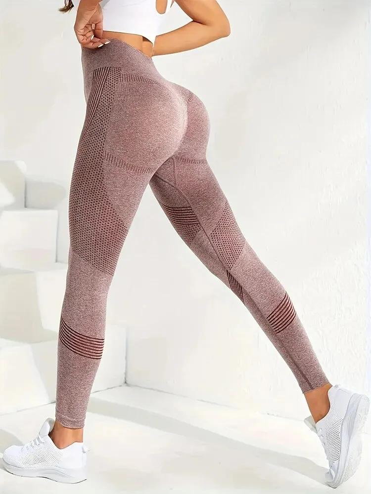 Leggings yoga taille haute 2 pièces - Hip Lift ventre plat et respirant pour exercices