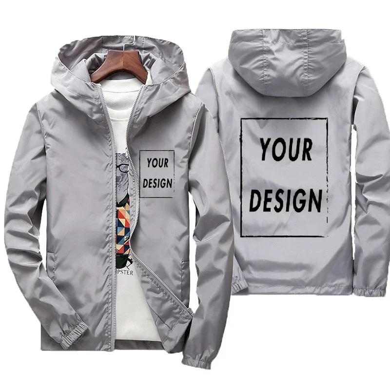 Veste d'automne avec Logo de marque personnalisé pour homme