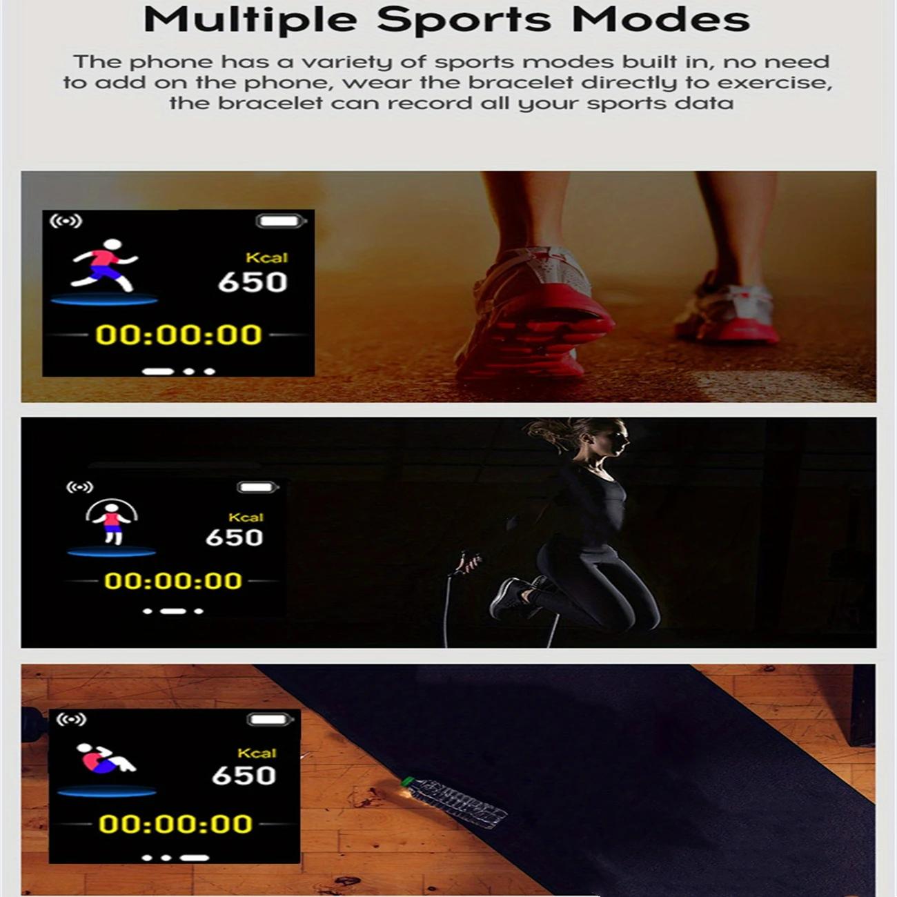 Montres intelligentes de sport étanches avec écran de document, bracelet de fitness Bluetooth, tension artérielle, fréquence cardiaque, moniteur de sommeil, santé