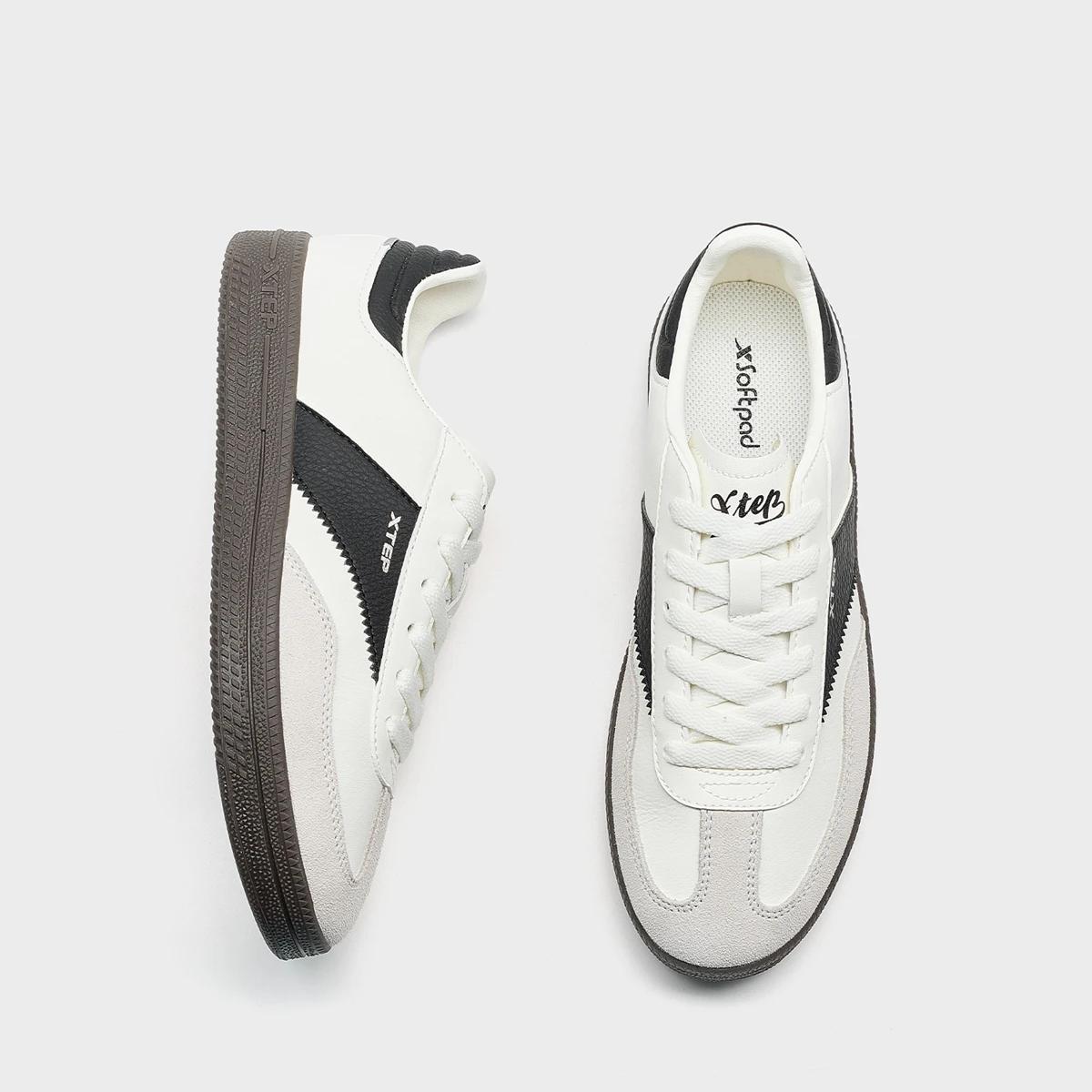 Chaussures de skateboard femme Xtep GAT - Baskets souples de rue confortables anti-irritation - Printemps 2025 modèle 875118310008