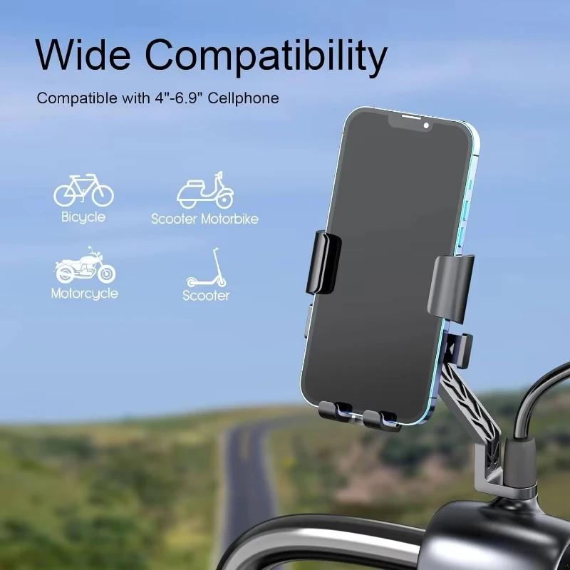 Support de téléphone de vélo moto verrouillage rapide rotatif