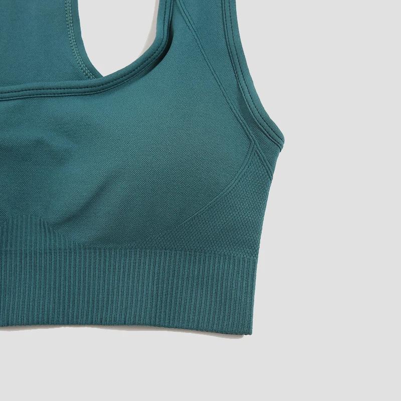 Soutien-gorge push-up rembourré femme sport yoga gym fitness entraînement