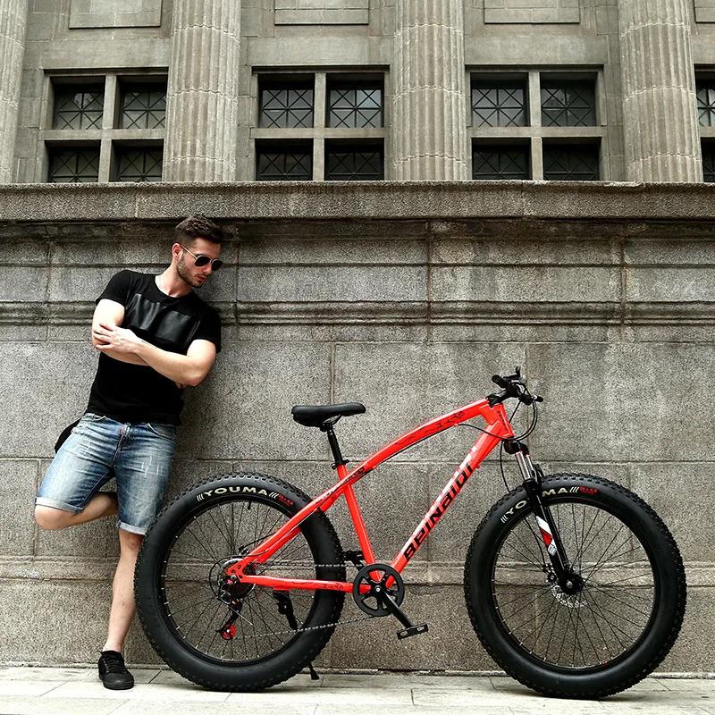 2025 VTT 26 pouces 4.0 gros pneu étudiant vélo à vitesse variable 24
