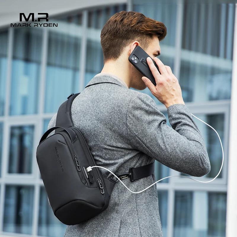 Mark Ryden sac à bandoulière pour hommes sac de poitrine de sport hydrofuge sacs