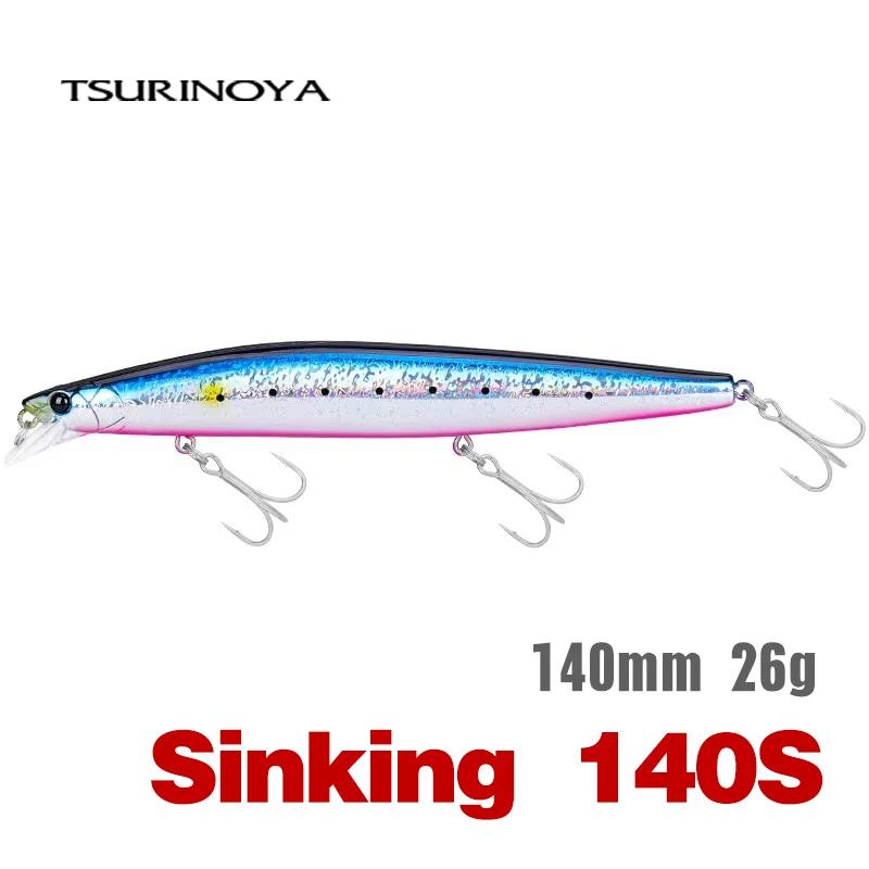 TSURINOYA Stinger 140S leurre de pêche coulant vairon DW92 140mm 26g bar d'eau salée Ultra longue coulée grands appâts