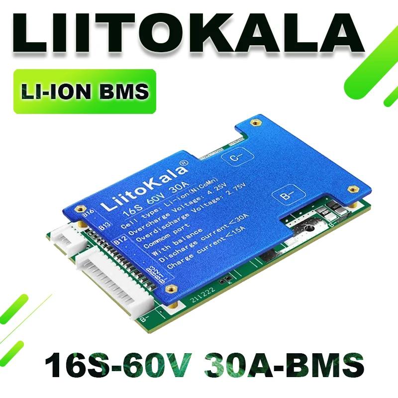 Batterie de vélo électrique Liitokala 10S 13S 16S 20S 30A BMS, batterie au lithium BMS pour vélo électrique 8Ah 12Ah, batterie Li-ion