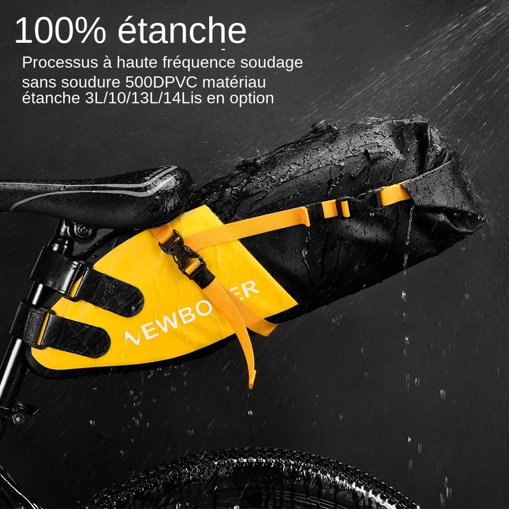 NEWBOLER sac de vélo étanche 13L grande capacité sac de selle