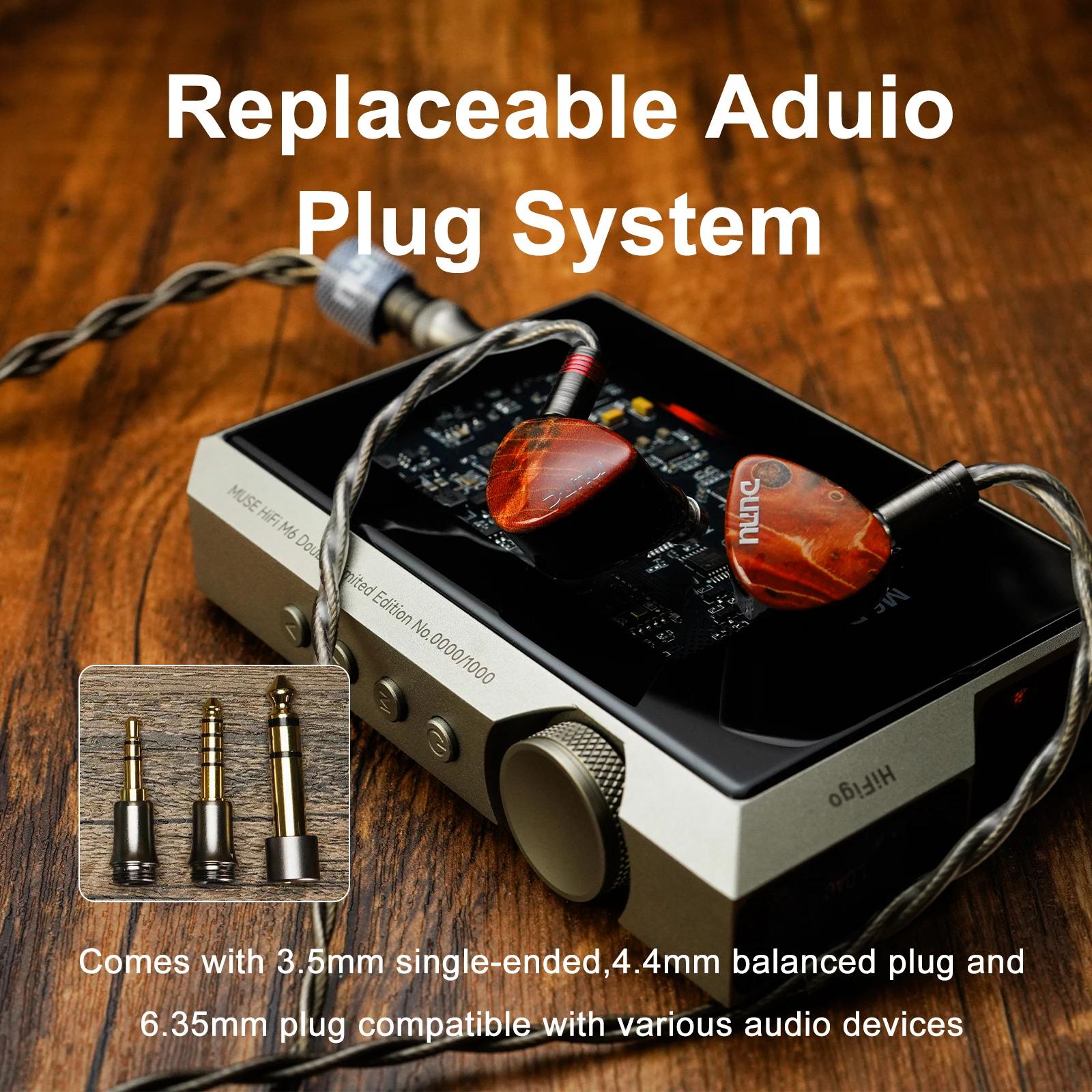 HiFiGo DUNU x Gizaudio DaVinci 2DD + 4BA écouteurs intra-auriculaires hybrides avec câble de fiches de terminaison échan