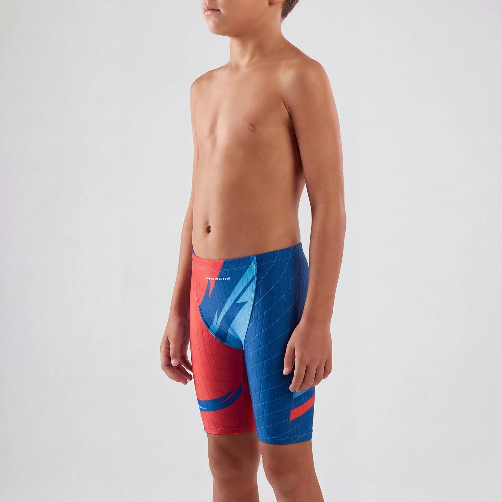MY KILOMETRE Jammers de natation Garçons Brouilleur de compétition jeunesse avec cordon de serrage réglable Jammer de na