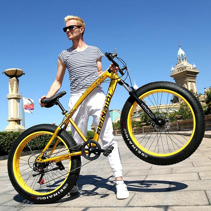 2025 VTT 26 pouces 4.0 gros pneu étudiant vélo à vitesse variable 24