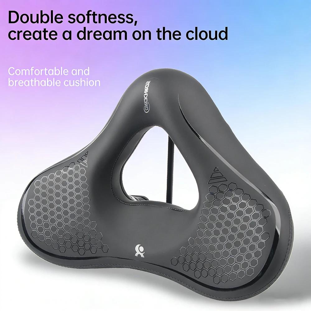 Selle de vélo, absorption des chocs hautement élastique