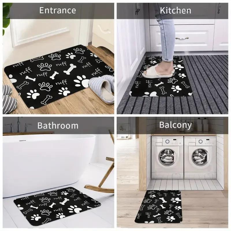 Tapis de bienvenue citron et floral avec bienvenue, tapis intérieur et extérieur durable pour entrée, chambre à coucher, tapis de bienvenue pour buanderie