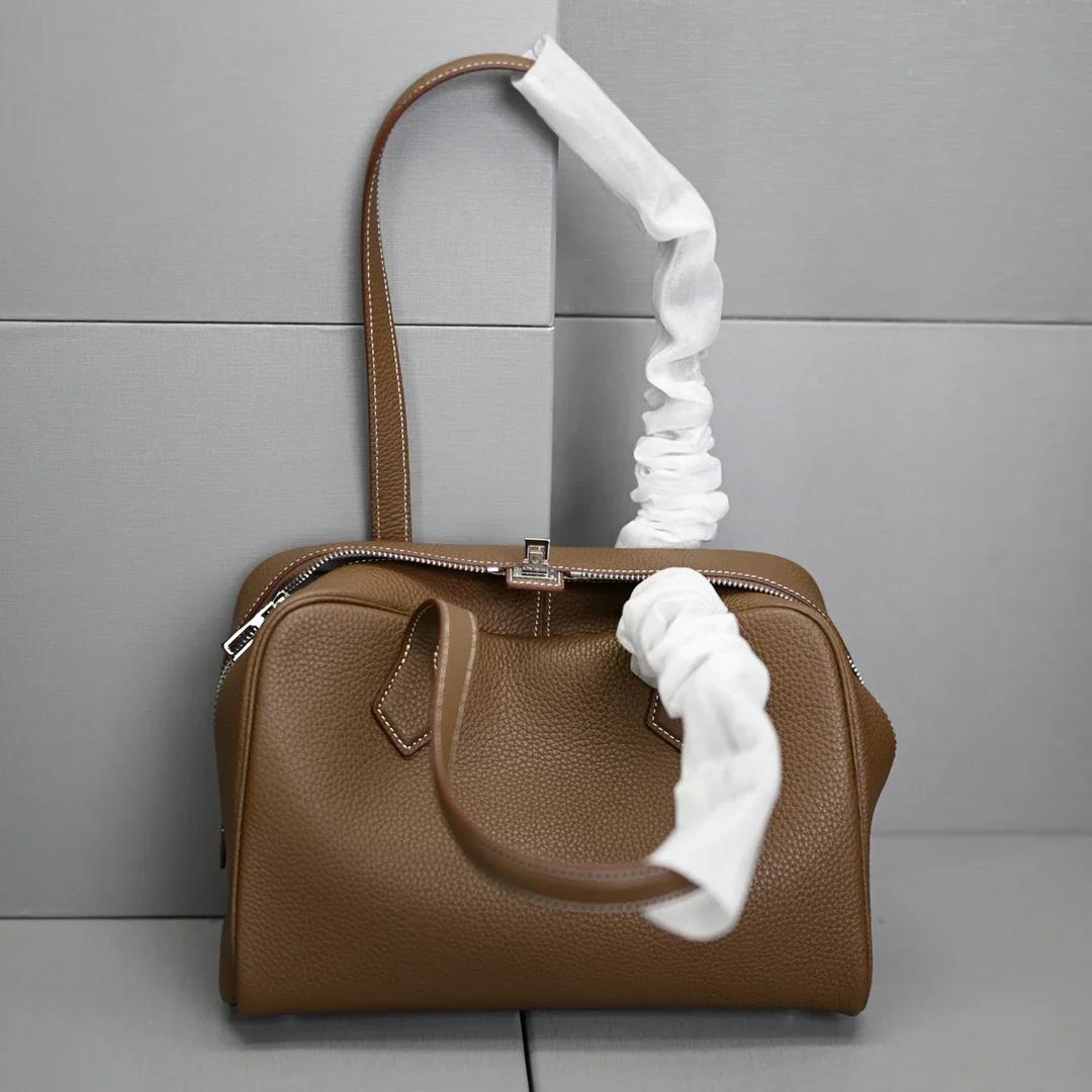 Sac à main en cuir véritable pour femme