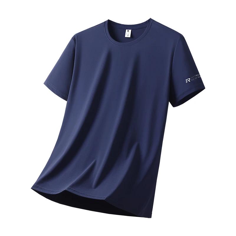 Ice inj-T-shirt de sport décontracté à haute élasticité pour hommes
