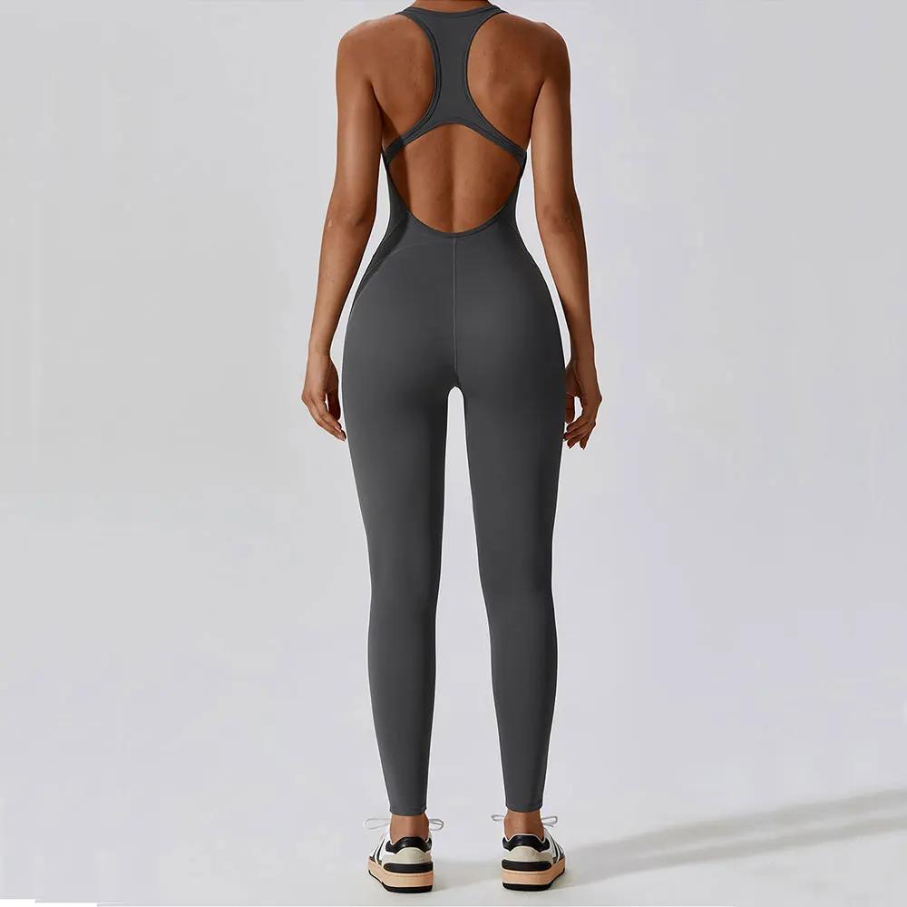 Combinaison de Yoga, salopette de sport, Fitness, ensemble de vêtements de gymnastique, vêtements d'entraînement Pilates pour femmes, tenue push-up, vêtements de sport
