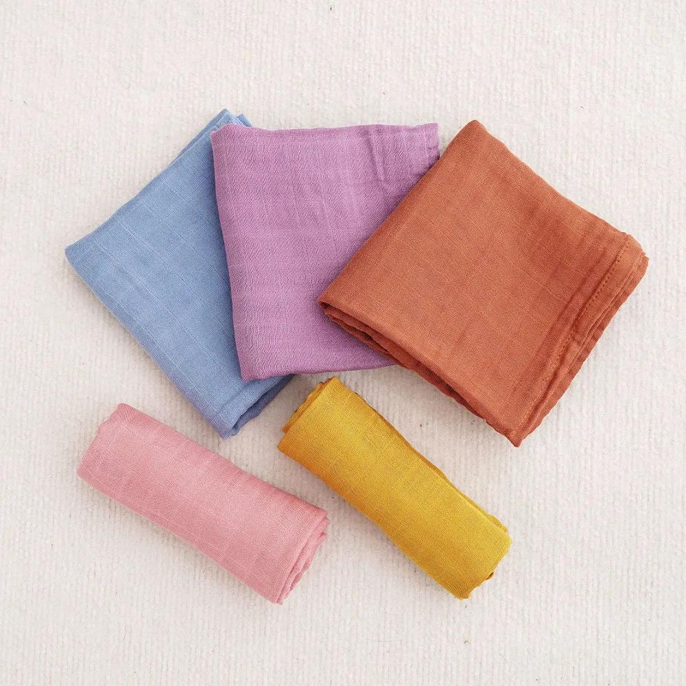 Kangobaby # Ma vie douce # Nouveau 5 pièces Pack multi-fonctionnel bambou coton nouveau-né mousseline bavoir antibacté