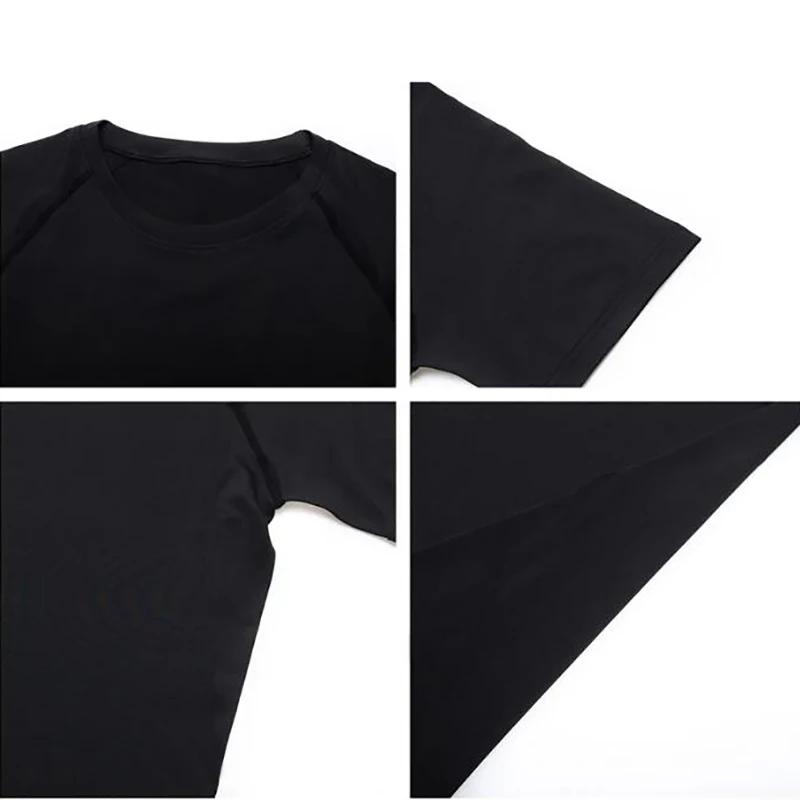 T-shirt de compression pour hommes été - Séchage rapide et élastique pour course et sport