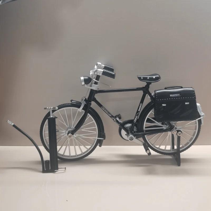 Kit de construction de modèle de vélo vintage avec 51 pièces, grand modèle miniature à assembler soi-même, décoration de collection et cadeau pour la maison et le bureau