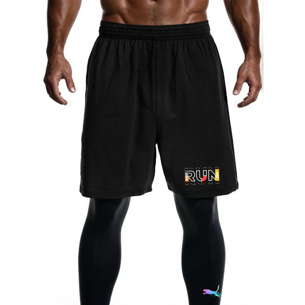 Ensemble de course 2 pièces pour homme - Short sport et collants compression fitness