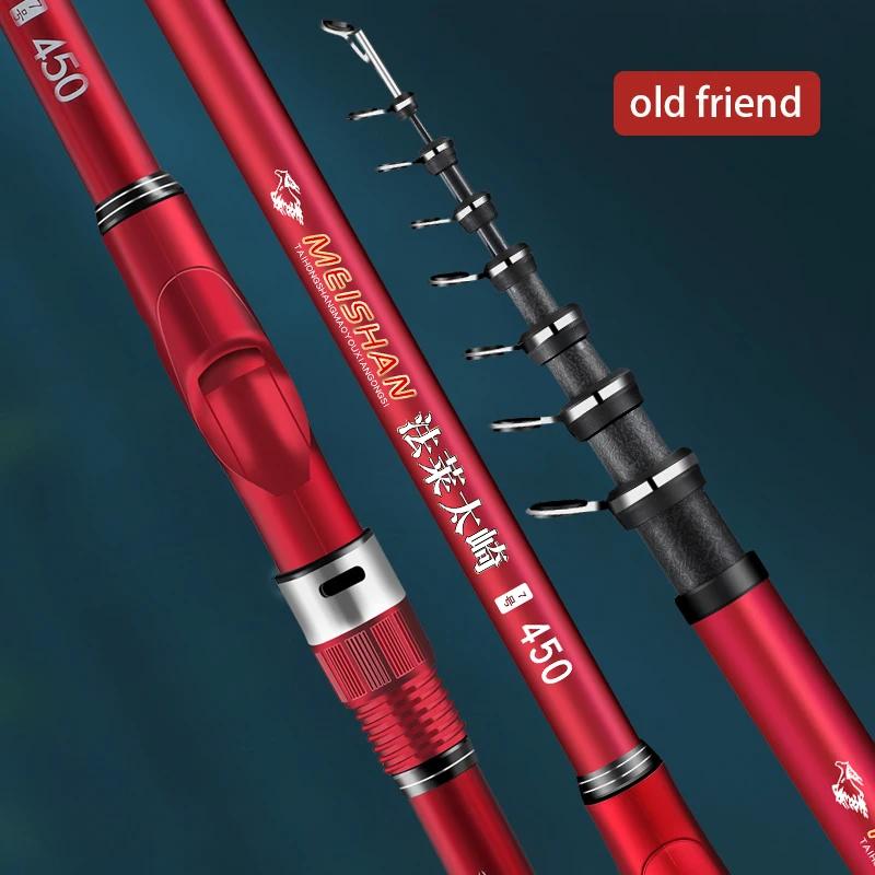 Nouvelle canne à pêche en carbone 5.3M 6.0M ultra-léger ultra-dur portable