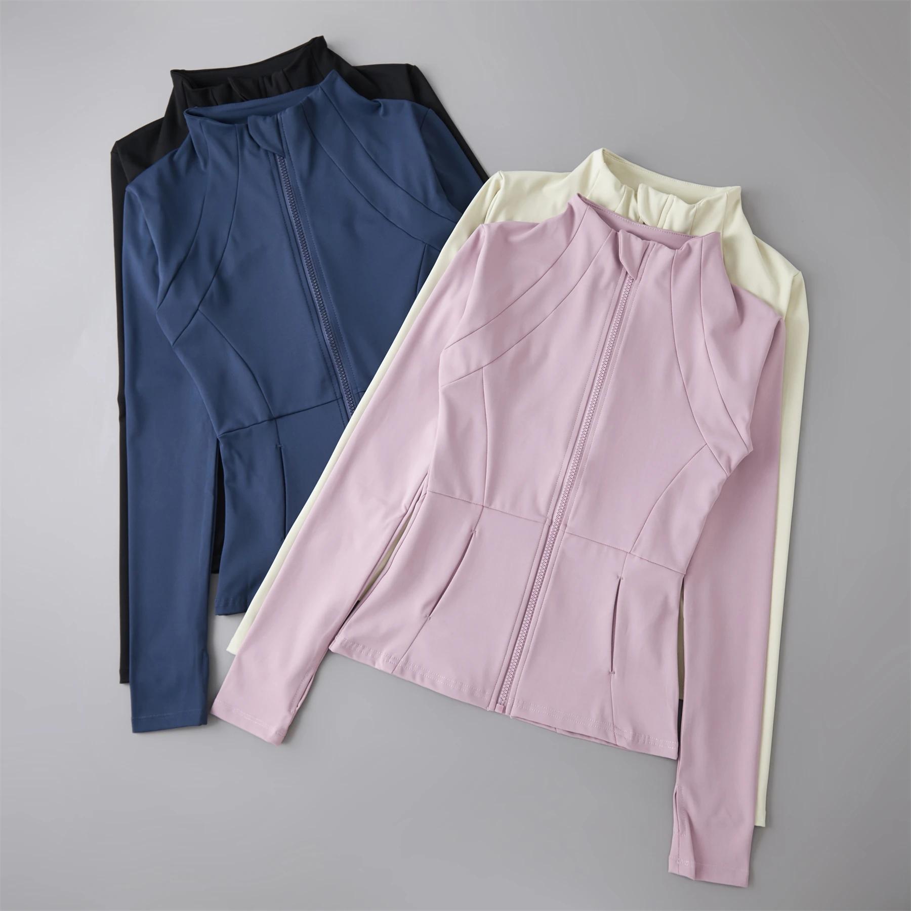 Vêtements de Yoga coupe-vent vêtements de sport femme course à manches longues sweat-shirt vestes de sport haut femmes hauts d'entraînement vêtements de sport