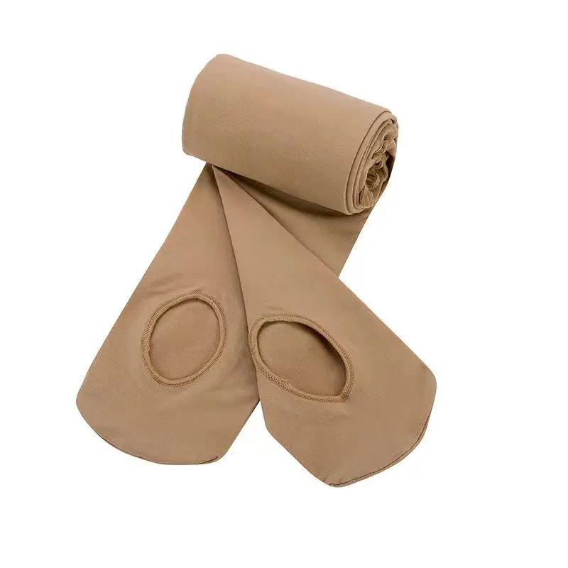 Collants de Danse Ballet Professionnels Femmes - Microfibre 80D Convertibles sans Couture avec Trou pour Vente en Gros