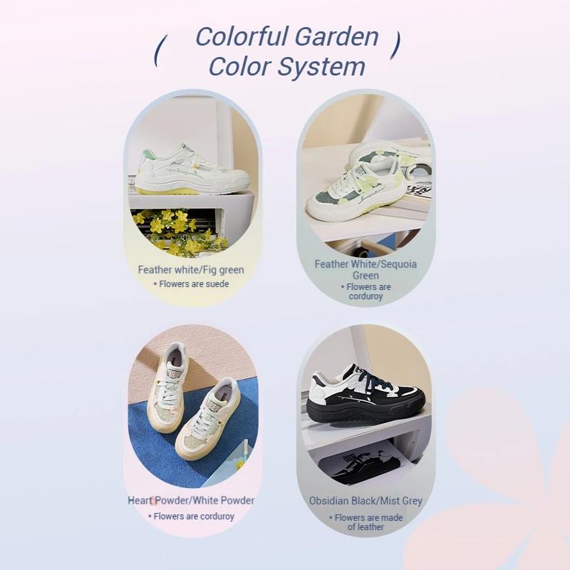 Baskets 361 degrés femmes printemps respirantes polyvalentes anti-dérapantes semelles épaisses confortables