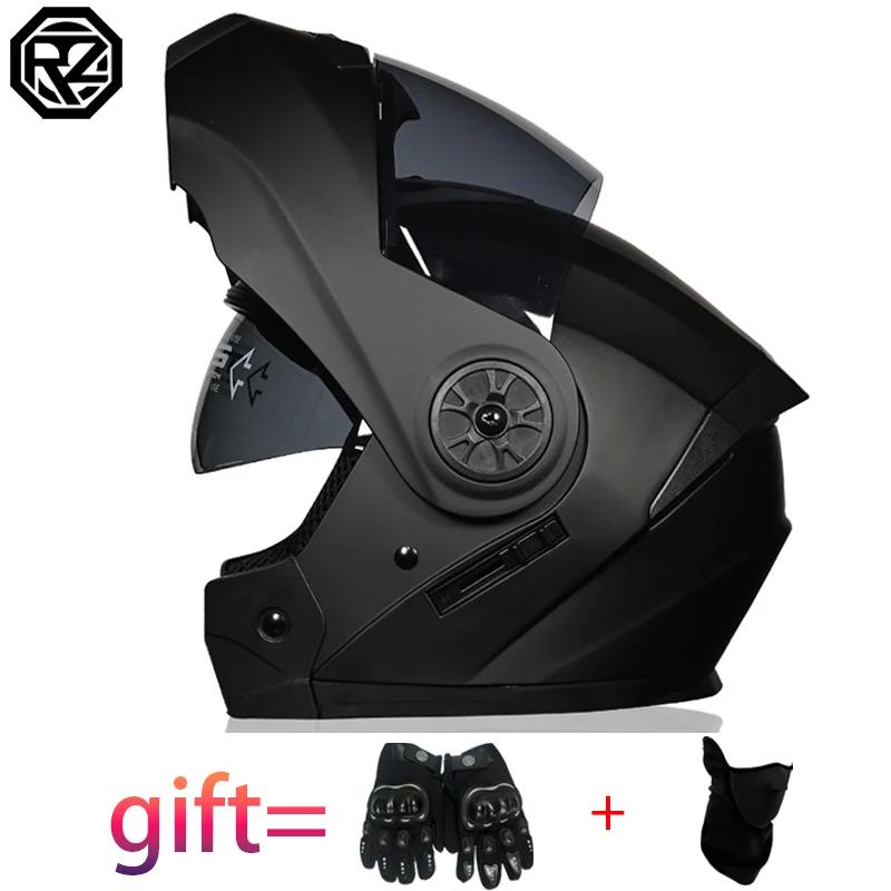 Casque de moto à rabat modulaire de sécurité approuvé DOT