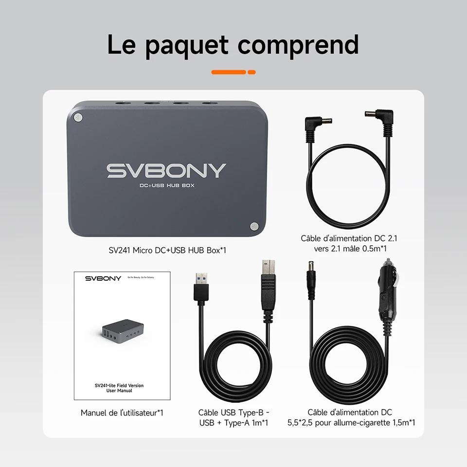 Svbony SV241 astronomie Micro DC + USB HUB Box USB3.1 sortie de lecture haute vitesse et Interface type-c pour l'astroph