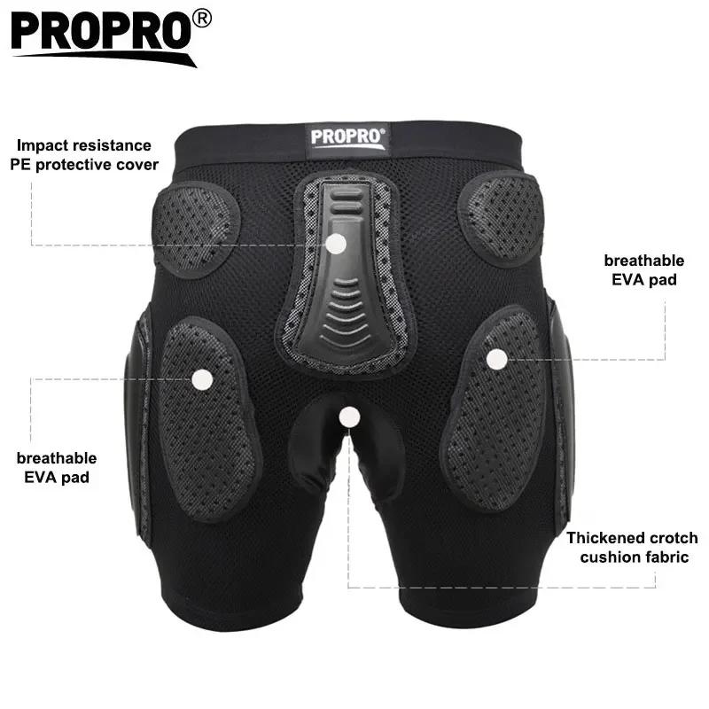 PROPRO Sports de plein air respirant hanche rembourré Shorts pour adulte cyclisme ski skateboard hanche équipement de protection S-XL