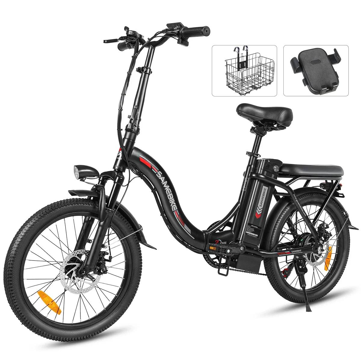 Vélo électrique de style pliable léger 350W36V12AH batterie montagne e-bike 20 pouces gros pneu ville voyage vélo électrique adulte