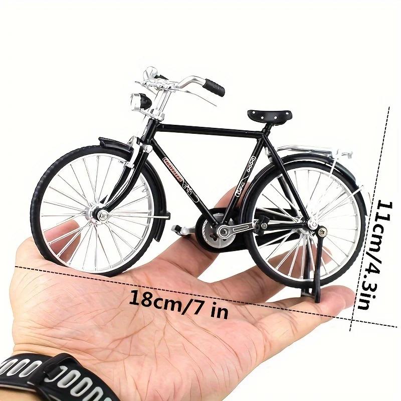 Kit de construction de modèle de vélo vintage avec 51 pièces, grand modèle miniature à assembler soi-même, décoration de collection et cadeau pour la maison et le bureau