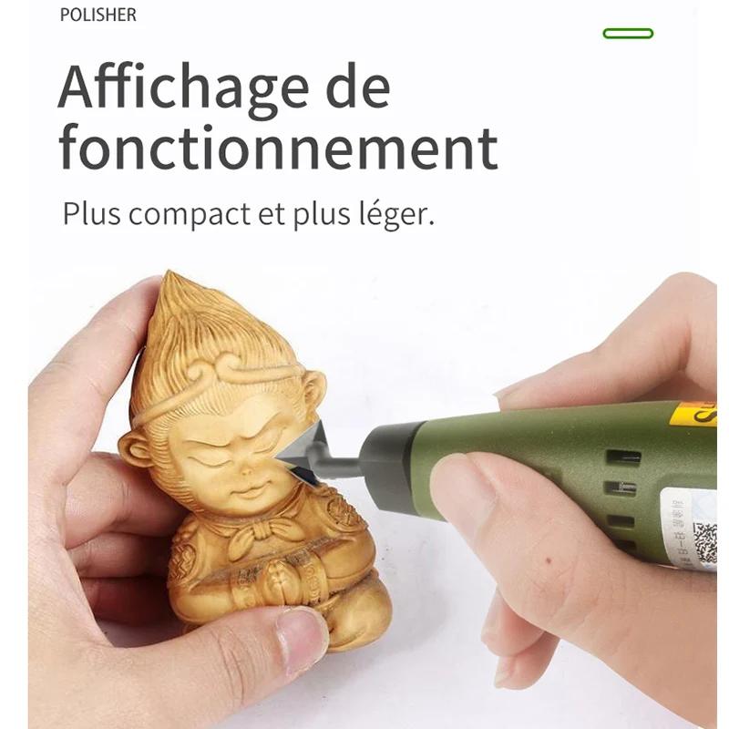 Mini ponceuse à angle rond de type stylo