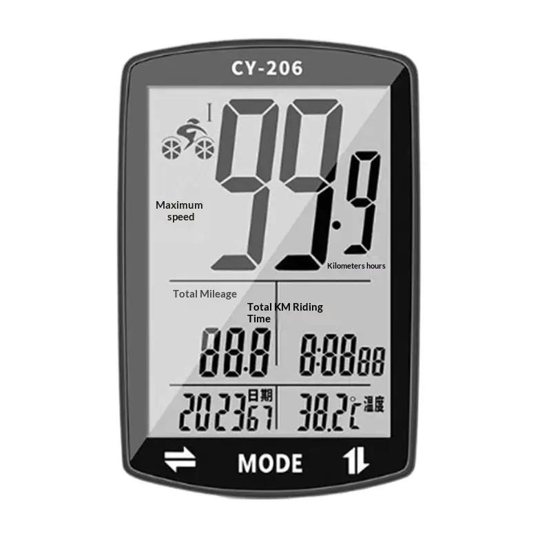 Compteur de vitesse GPS pour vélo, ordinateur de vélo, compteur de vitesse GPS étanche, odomètre de vélo 2,4 pouces ▪