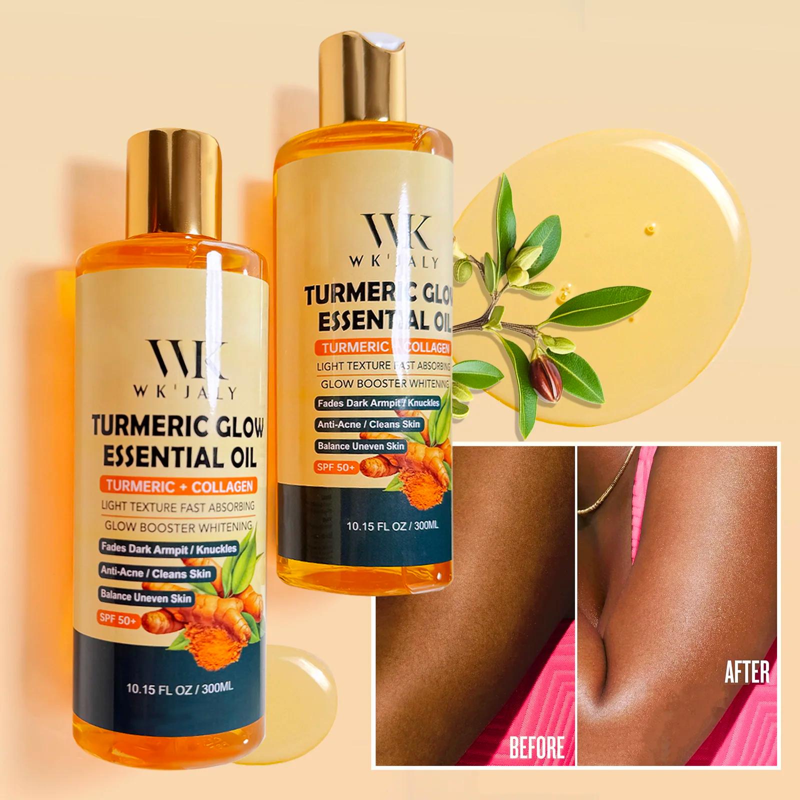 WK JALY Huile essentielle pour le corps au lueur de curcuma