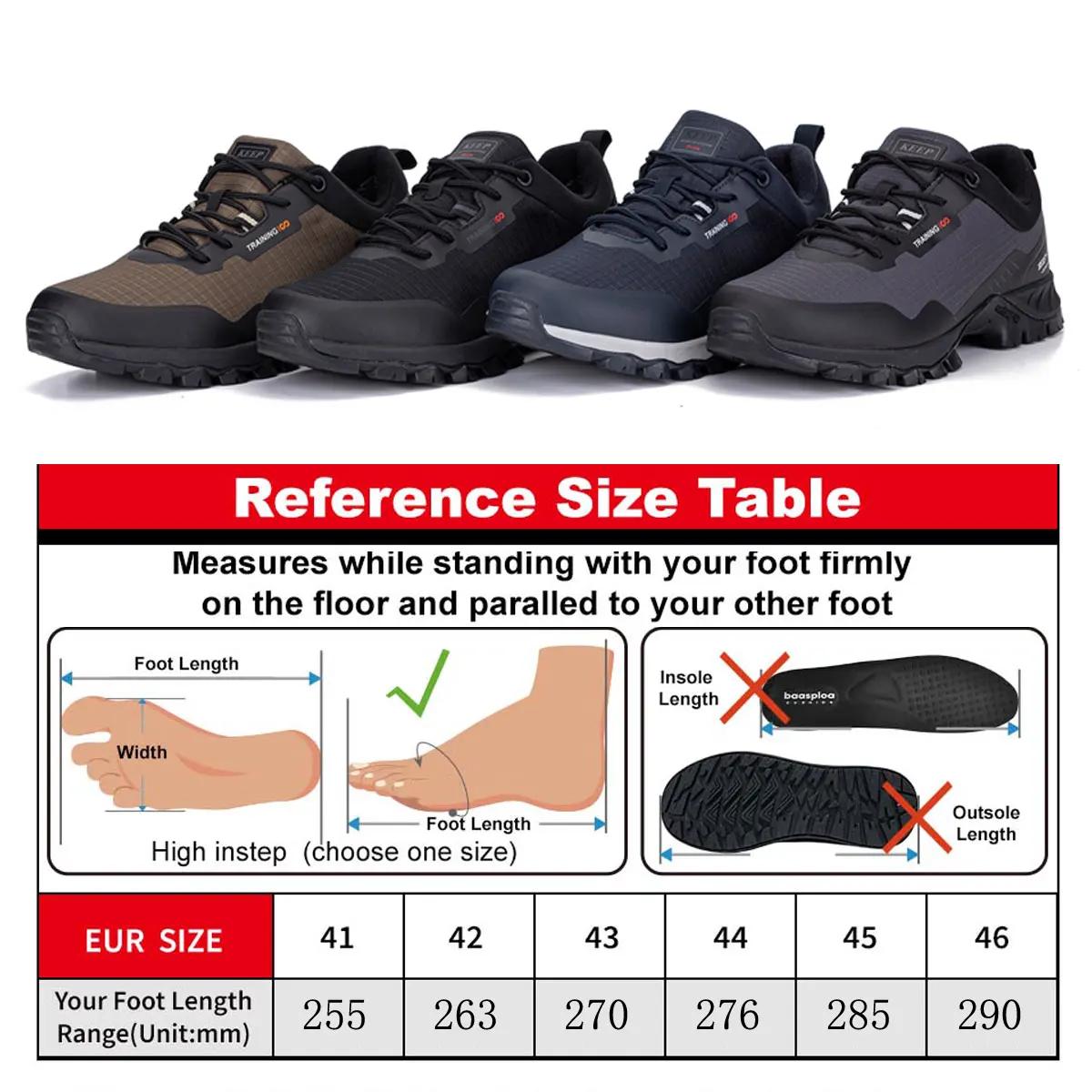 Chaussures de randonnée Baasploa pour homme - Imperméables et résistantes à l'usure
