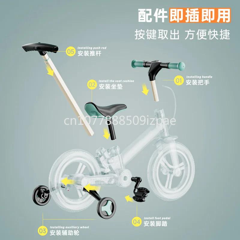 Vélo pour enfants pliable multifonctionnel 2 en 1