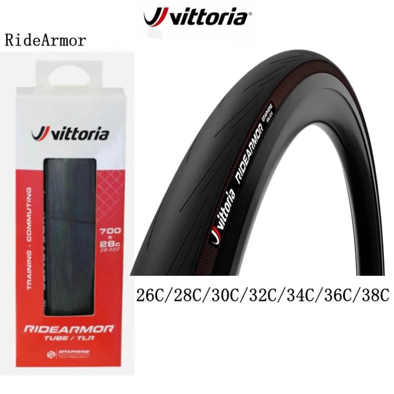 Vittoria RIDEARMOR pneus de vélo de route Anti-crevaison sans TUBEL/TUBE TLR pneu de vélo de route 700x26C/28C/30C/32C/34C/36C/38C