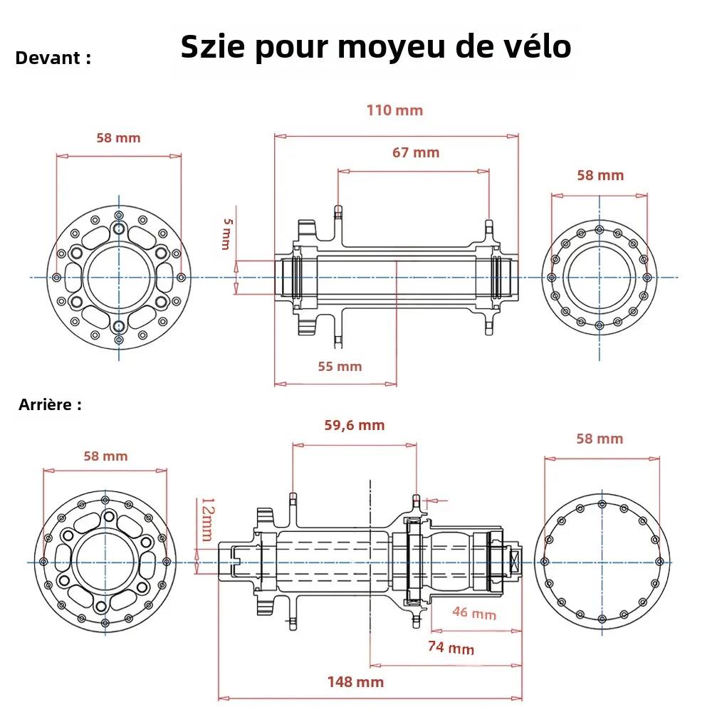 TANKE moyeu de vélo vtt BOOST 148 moyeux