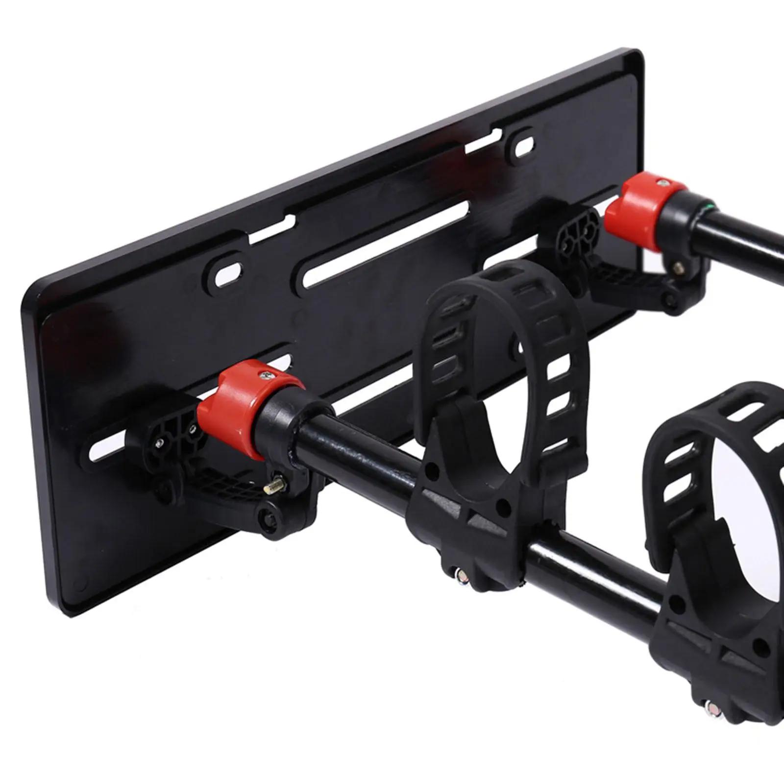 Support de plaque d'immatriculation auxiliaire, accessoire universel pour porte-vélo arrière de véhicule, léger, professionnel, assemblage Simple