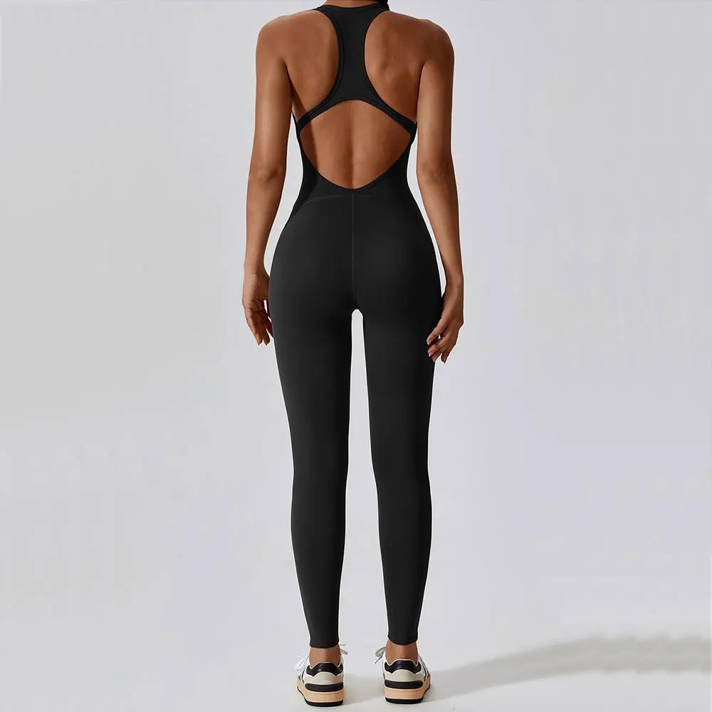 Combinaison de Yoga, salopette de sport, Fitness, ensemble de vêtements de gymnastique, vêtements d'entraînement Pilates pour femmes, tenue push-up, vêtements de sport