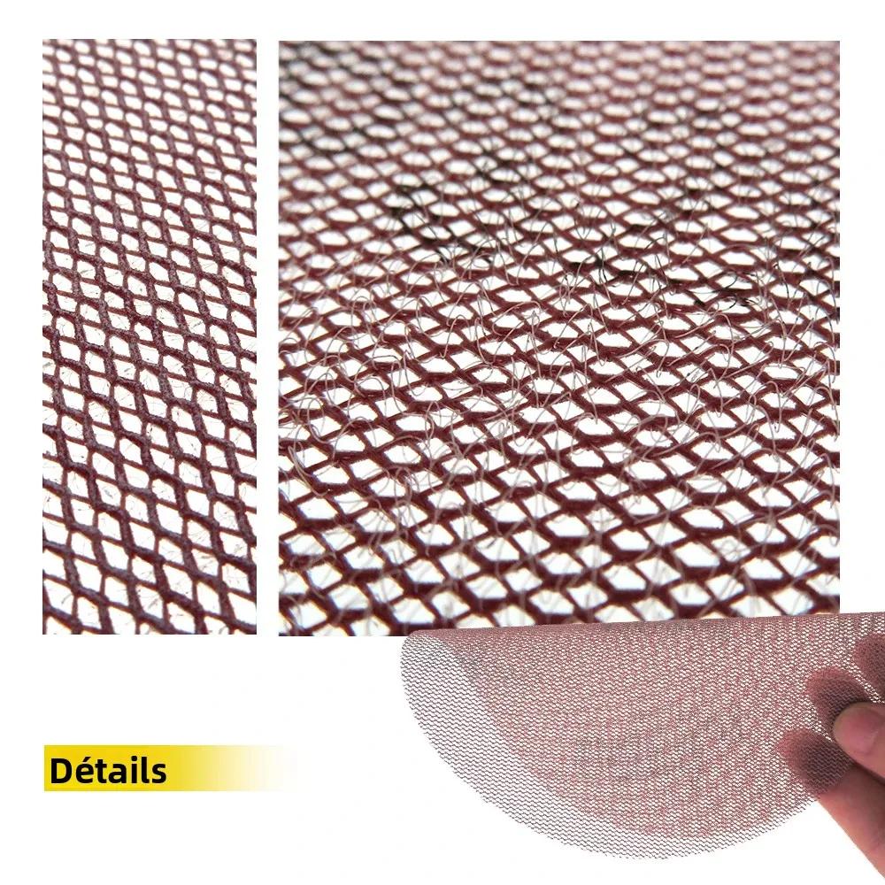 20 PC 6 pouces 150mm crochet boucle maille sans poussière Anti-blocage papier de verre abrasif 80-600 grain peinture voi