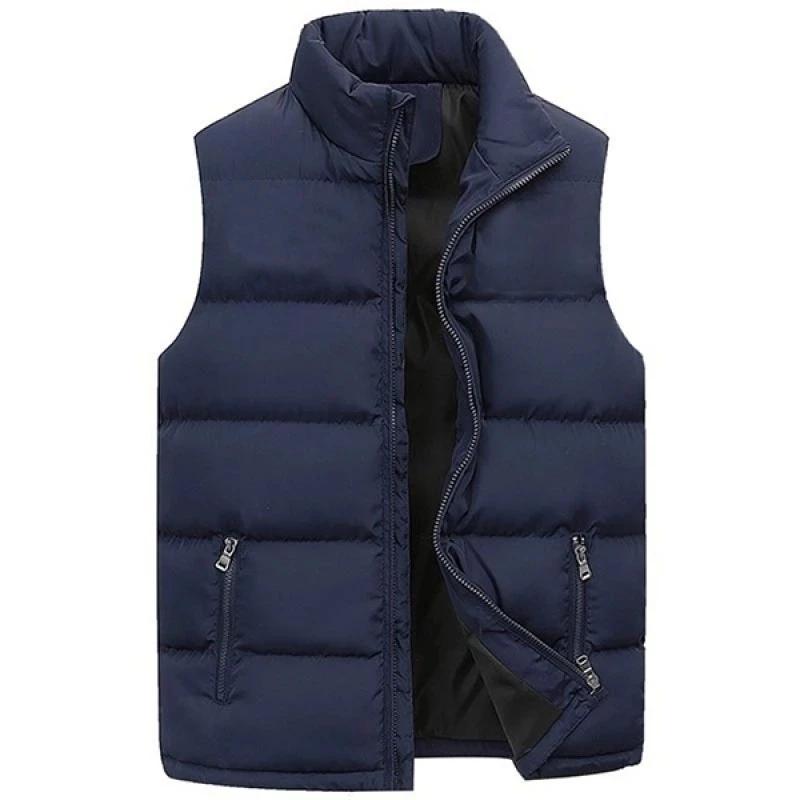 GlaJacket-Veste à col montant pour homme, manteau à fermeture éclair imperméable, gilet décontracté, vêtements de marque, chaud, hiver, automne