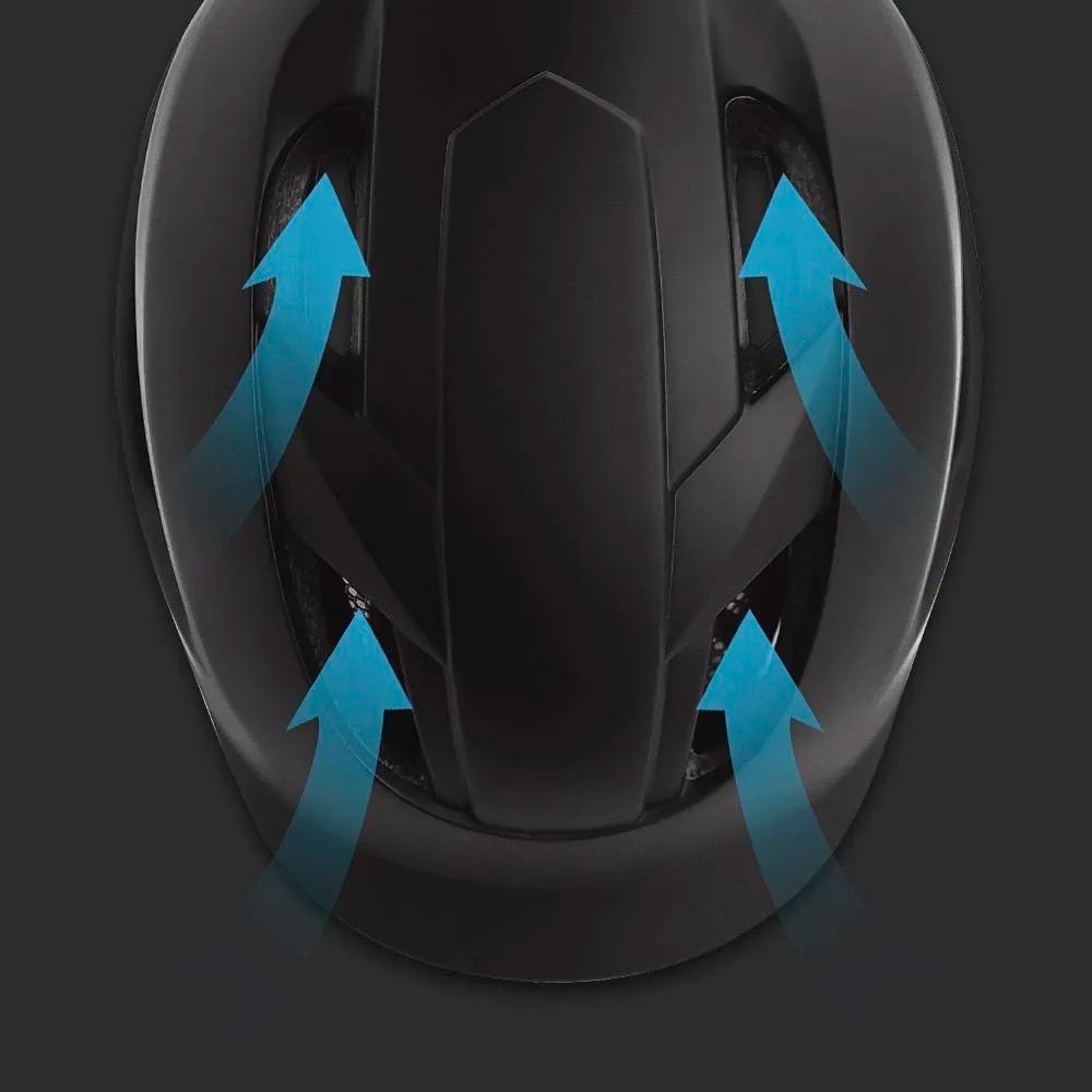 Casque de vélo moulé avec feu arrière