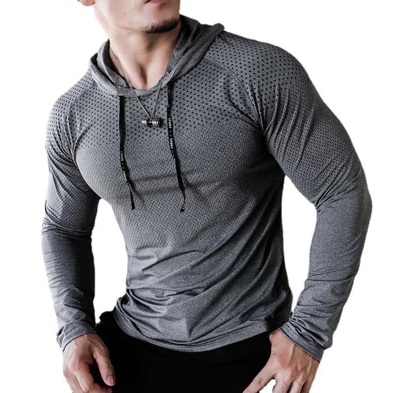 Survêtement homme fitness à capuche pour entraînement extérieur et musculation - Confort gym