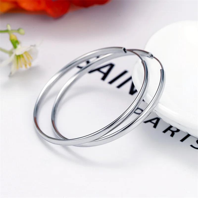 Senlissi-nouvelles boucles d'oreilles plaquées or 18 carats pour femmes