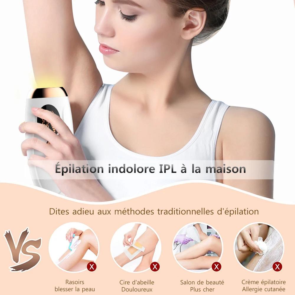 999999 Flashes épilateur Laser pour femmes hommes corps Bikini jambes bras aisselles épilation indolore IPL