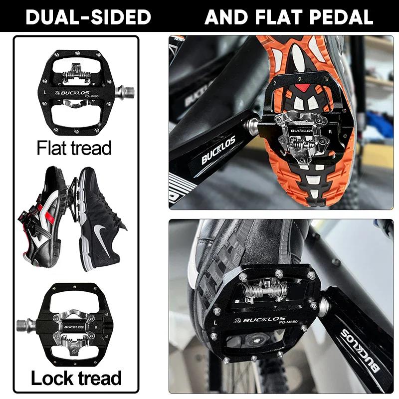 BUCKKubPedals-Pédale plate en alliage d'aluminium pour VTT